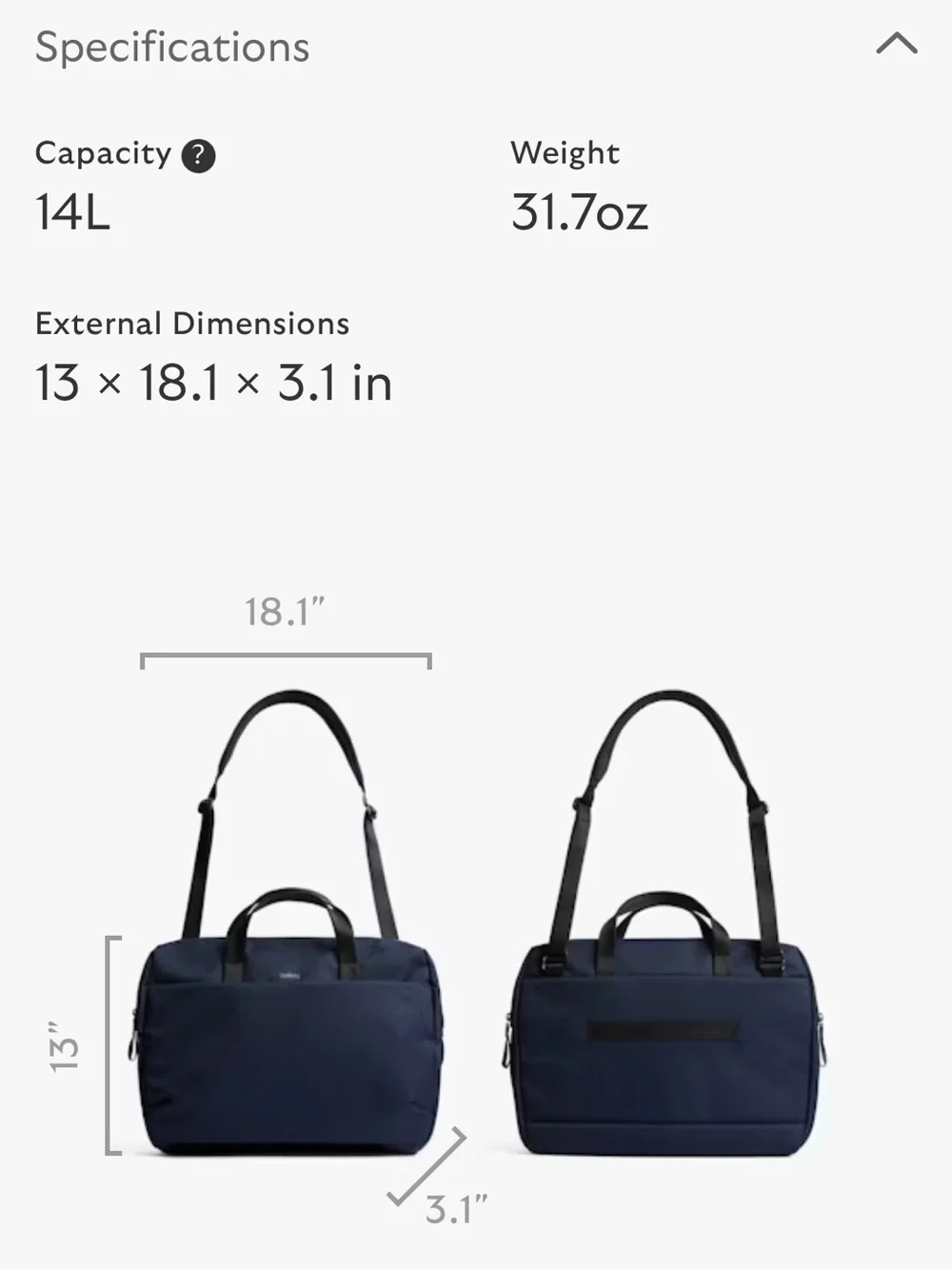 Bellroy laptop bag